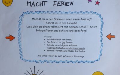 Schul-T-Shirt macht Ferien!